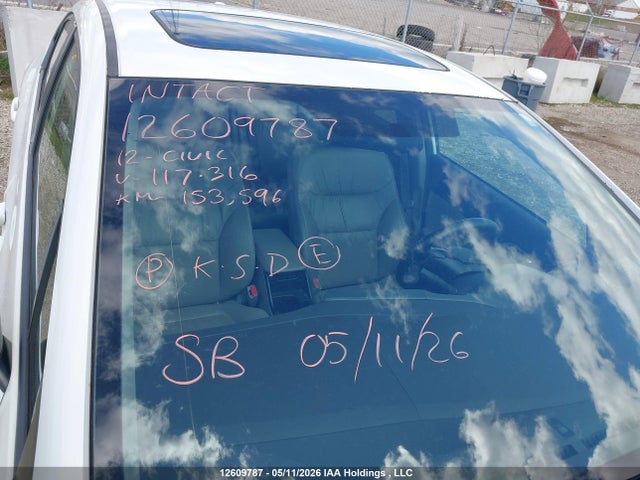 12609787 :رقم المزاد ، 2HGFB2F98CH117316 vin ، 2012 Honda Civic مزاد بيع