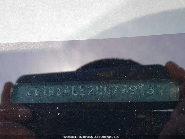 12609804 :رقم المزاد ، 2T1BU4EE2CC779131 vin ، 2012 Toyota Corolla Ce مزاد بيع