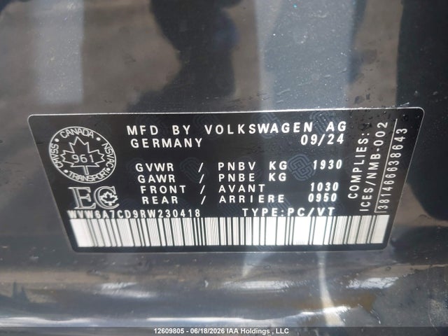 Volkswagen Gti Performance 2024 WVW6A7CD9RW230418 Image 9