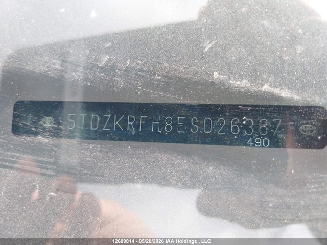 12609814 :رقم المزاد ، 5TDZKRFH8ES026367 vin ، 2014 Toyota Highlander Le/le Plus مزاد بيع