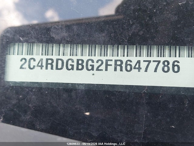 Продажа на аукционе авто 2015 Dodge Grand Caravan Se, vin: 2C4RDGBG2FR647786, номер лота: 12609833