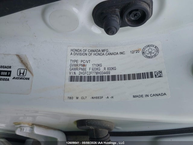 2HGFC2F77MH004499 Honda Civic Ex 4dr