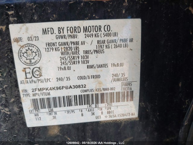 Ford Edge Titanium 2023 2FMPK4K96PBA30832 Image 17