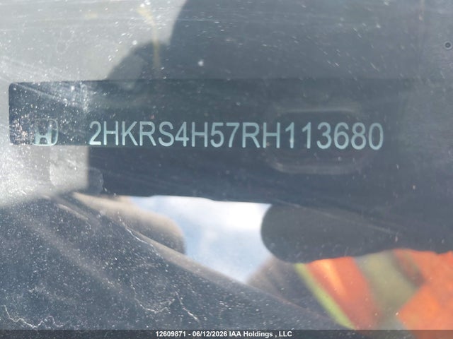 12609871 :رقم المزاد ، 2HKRS4H57RH113680 vin ، 2024 Honda Cr-v مزاد بيع