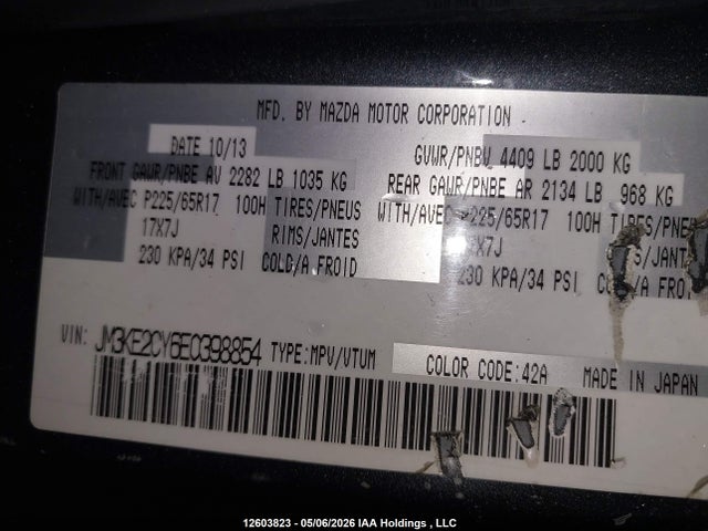 JM3KE2CY6E0398854 Mazda Cx-5 Gs