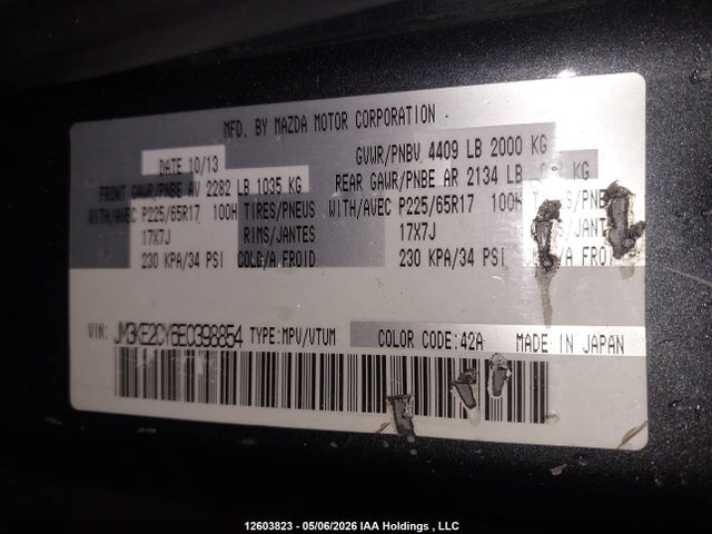 JM3KE2CY6E0398854 Mazda Cx-5 Gs