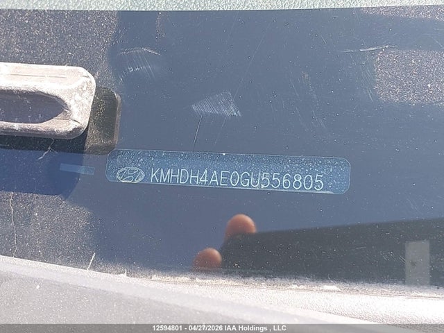 KMHDH4AE0GU556805 Hyundai Elantra Sport Appearance
