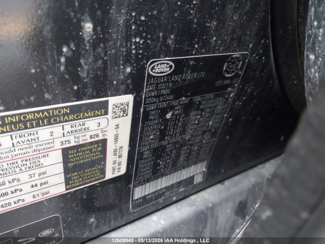 SALWG2RK5KA857278 Land Rover Range Rover Sport Se