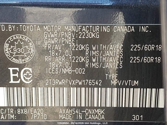 2023 Toyota Rav4 Hybrid Xle მანქანა იყიდება აუქციონზე, vin: 2T3RWRFVXPW176542, აუქციონის ნომერი: 12609954