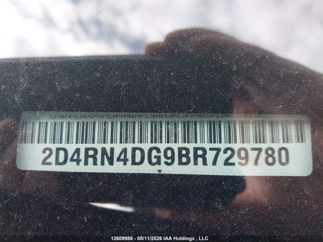 Aukcja sprzedaży 2011 Dodge Grand Caravan Se/sxt, vin: 2D4RN4DG9BR729780, numer aukcji: 12609986