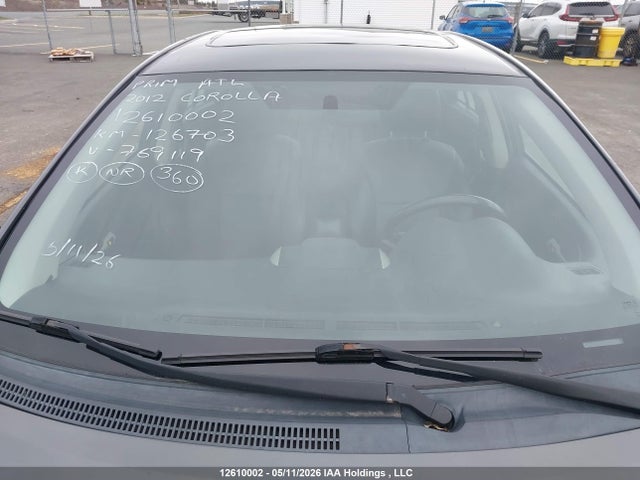 Продаж на аукціоні авто 2012 Toyota Corolla S, vin: 2T1BU4EE6CC769119, номер лоту: 12610002