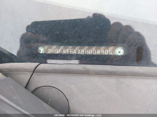 2011 Honda Civic Dx-g მანქანა იყიდება აუქციონზე, vin: 2HGFA1F4XBH004905, აუქციონის ნომერი: 12610045