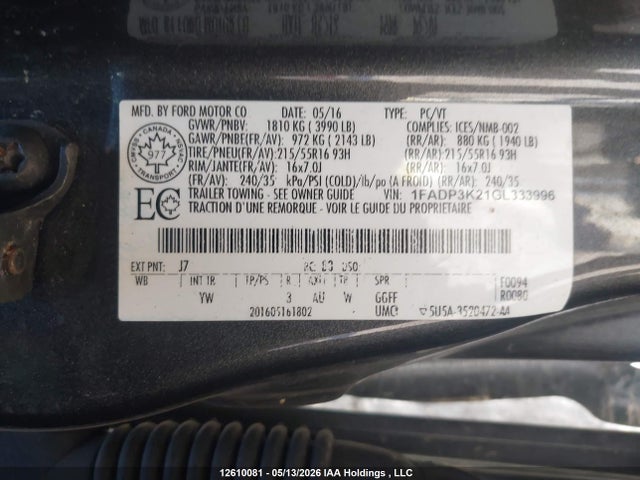 Ford FOCUS SE 2016 1FADP3K21GL333996 Image 23