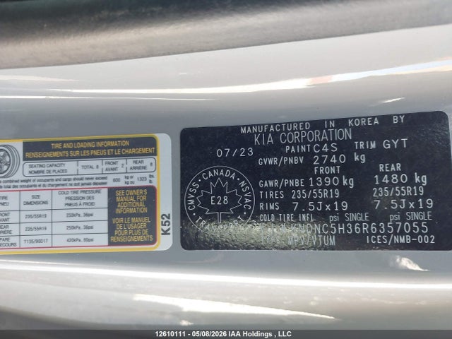 Aukcja sprzedaży 2024 Kia Carnival Ex, vin: KNDNC5H36R6357055, numer aukcji: 12610111