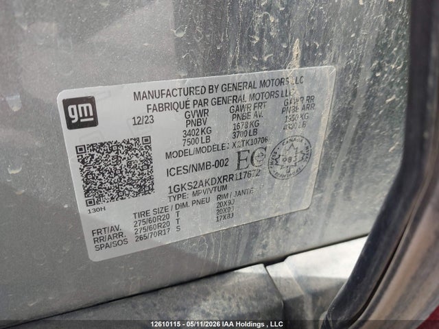 GMC YUKON SLE 2024 1GKS2AKDXRR117672 Image 19