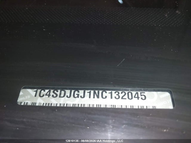 Продаж на аукціоні авто 2022 Dodge Durango Srt 392, vin: 1C4SDJGJ1NC132045, номер лоту: 12610135