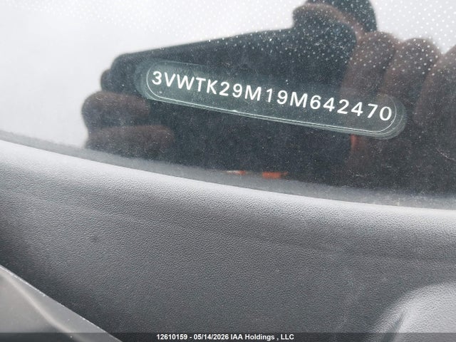 12610159 :رقم المزاد ، 3VWTK29M19M642470 vin ، 2009 Volkswagen City Jetta مزاد بيع