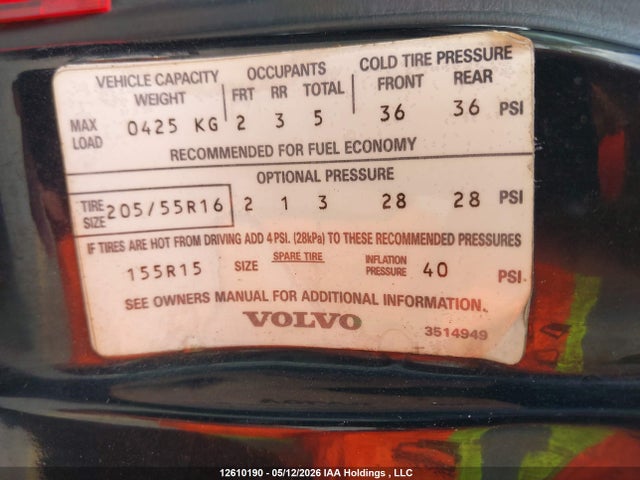 1990 Volvo 740 მანქანა იყიდება აუქციონზე, vin: YV1FX8743L3491142, აუქციონის ნომერი: 12610190