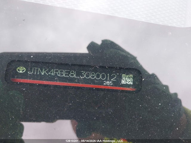 JTNK4RBE8L3080012 Toyota Corolla