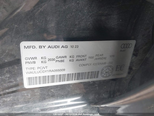 WAULUCGY1RA055009 Audi A3