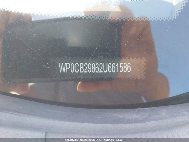 Продаж на аукціоні авто 2002 Porsche Boxster S, vin: WP0CB29862U661586, номер лоту: 12610244