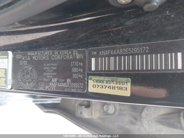 Продаж на аукціоні авто 2014 Kia Forte 2.0l Ex/2.0l Sx, vin: KNAFX4A82E5195172, номер лоту: 12610265