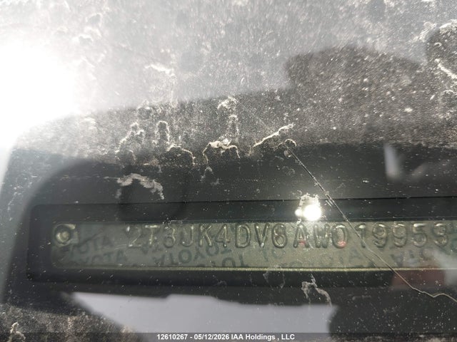 12610267 :رقم المزاد ، 2T3JK4DV6AW019953 vin ، 2010 Toyota Rav4 مزاد بيع