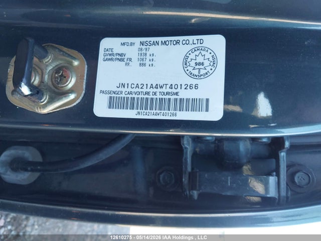 Продажа на аукционе авто 1998 Nissan Maxima Gle/gxe/se, vin: JN1CA21A4WT401266, номер лота: 12610275