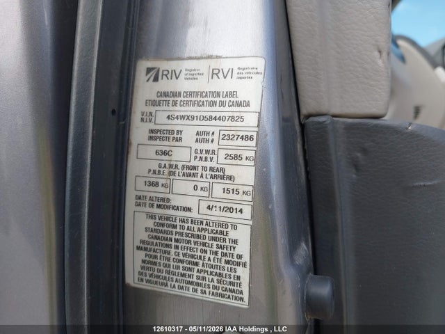 12610317 :رقم المزاد ، 4S4WX91D584407825 vin ، 2008 Subaru Tribeca مزاد بيع