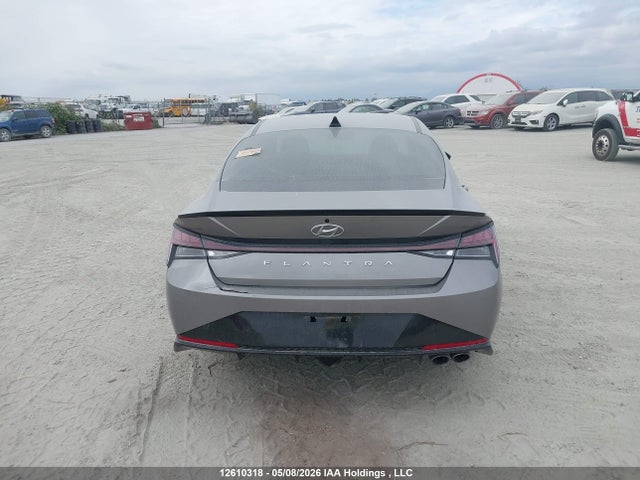 2023 Hyundai Elantra N Line მანქანა იყიდება აუქციონზე, vin: KMHLR4AF0PU487776, აუქციონის ნომერი: 12610318