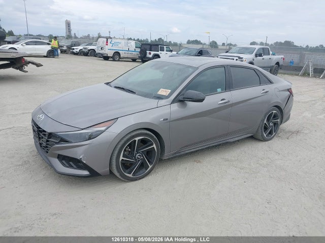 2023 Hyundai Elantra N Line მანქანა იყიდება აუქციონზე, vin: KMHLR4AF0PU487776, აუქციონის ნომერი: 12610318