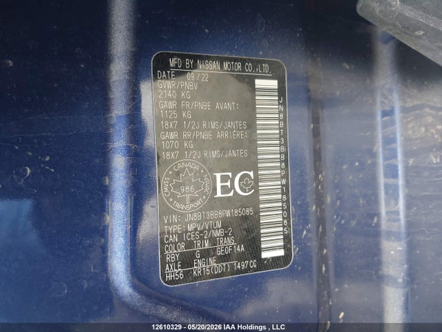 Продаж на аукціоні авто 2023 Nissan Rogue Sv, vin: JN8BT3BB8PW185085, номер лоту: 12610329