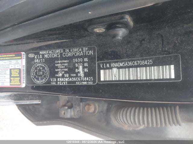 Продажа на аукционе авто 2012 Kia Rio Ex/lx/lx+/sx, vin: KNADM5A36C6708425, номер лота: 12610344