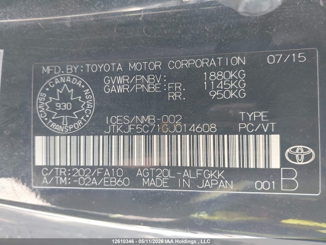 Scion TC 2016 JTKJF5C71GJ014608 Image 19