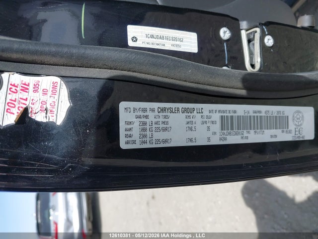 Aukcja sprzedaży 2014 Jeep Compass Sport, vin: 1C4NJDAB1ED820162, numer aukcji: 12610381