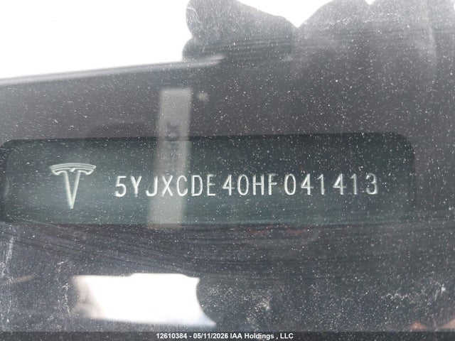 Aukcja sprzedaży 2017 Tesla Model X, vin: 5YJXCDE40HF041413, numer aukcji: 12610384
