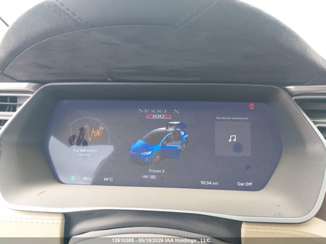 2017 Tesla Model X მანქანა იყიდება აუქციონზე, vin: 5YJXCAE42HF047681, აუქციონის ნომერი: 12610385