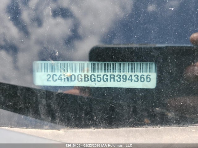 2016 Dodge Grand Caravan Se მანქანა იყიდება აუქციონზე, vin: 2C4RDGBG5GR394366, აუქციონის ნომერი: 12610405