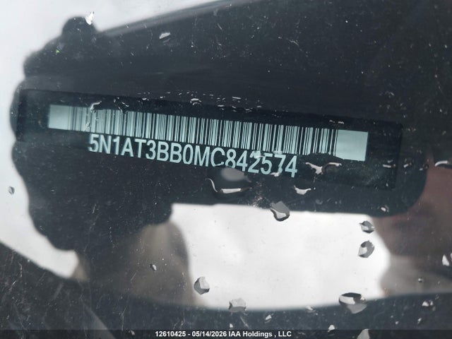 12610425 :رقم المزاد ، 5N1AT3BB0MC842574 vin ، 2021 Nissan Rogue Sv مزاد بيع