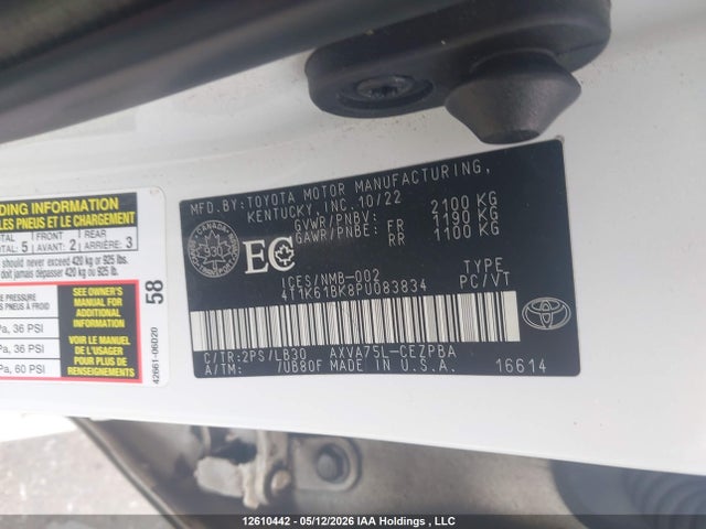 Продаж на аукціоні авто 2023 Toyota Camry Xse, vin: 4T1K61BK8PU083834, номер лоту: 12610442