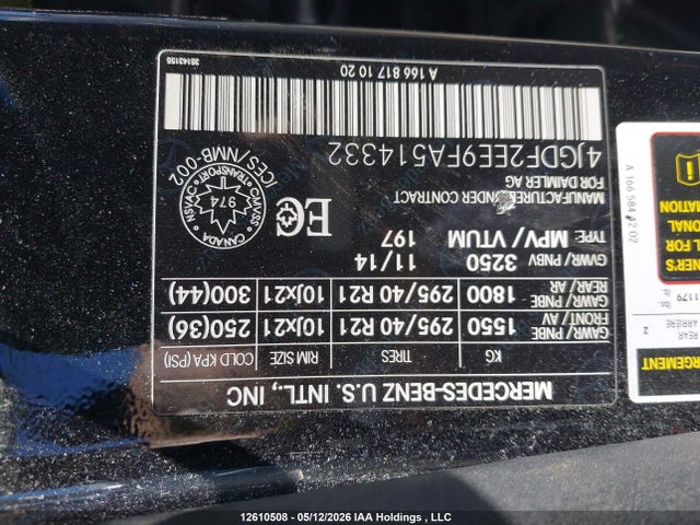 Продажа на аукционе авто 2015 Mercedes-benz Gl 350 Bluetec 4matic, vin: 4JGDF2EE9FA514332, номер лота: 12610508