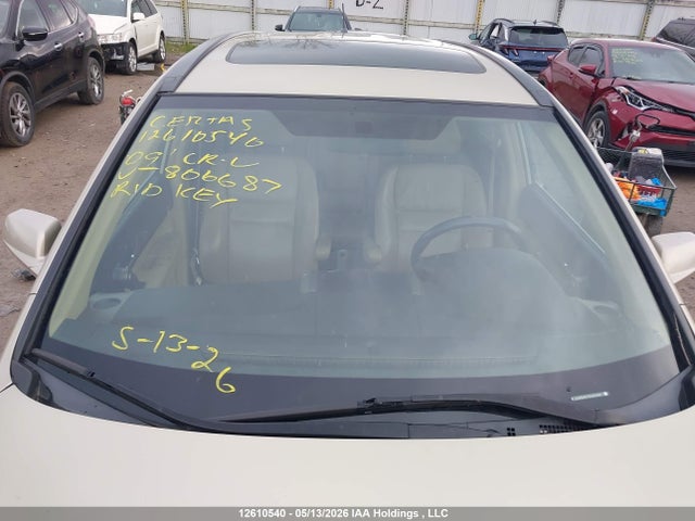 12610540 :رقم المزاد ، 5J6RE48749L806687 vin ، 2009 Honda Cr-v Exl مزاد بيع