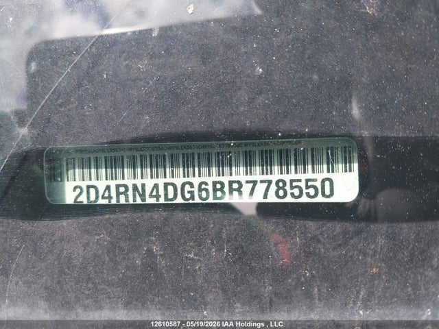Продажа на аукционе авто 2011 Dodge Grand Caravan Se/sxt, vin: 2D4RN4DG6BR778550, номер лота: 12610587