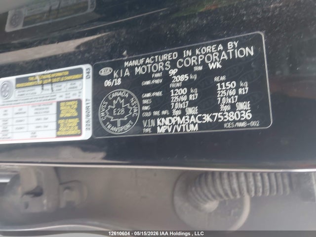KIA Sportage Lx 2019 KNDPM3AC3K7538036 Image 19