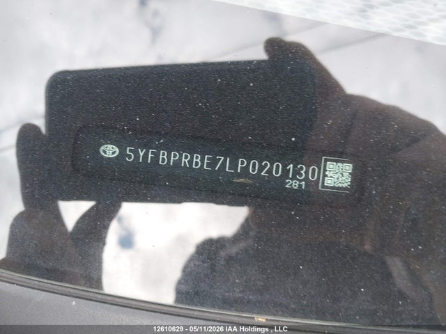 Продаж на аукціоні авто 2020 Toyota Corolla Le, vin: 5YFBPRBE7LP020130, номер лоту: 12610629