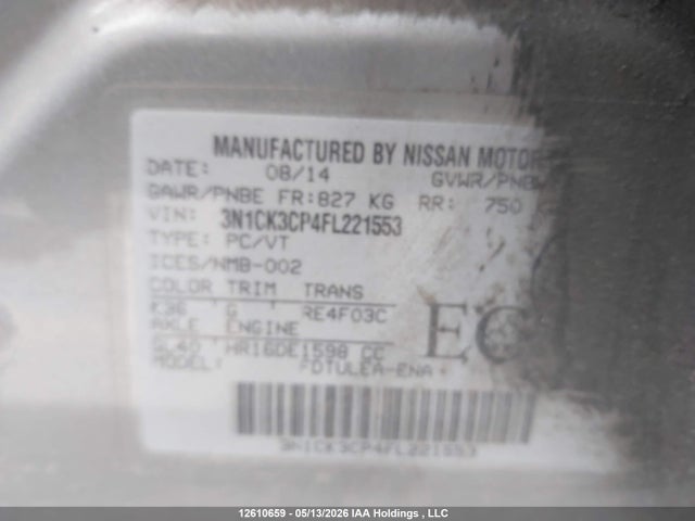 Nissan Micra 2015 3N1CK3CP4FL221553 Image 17