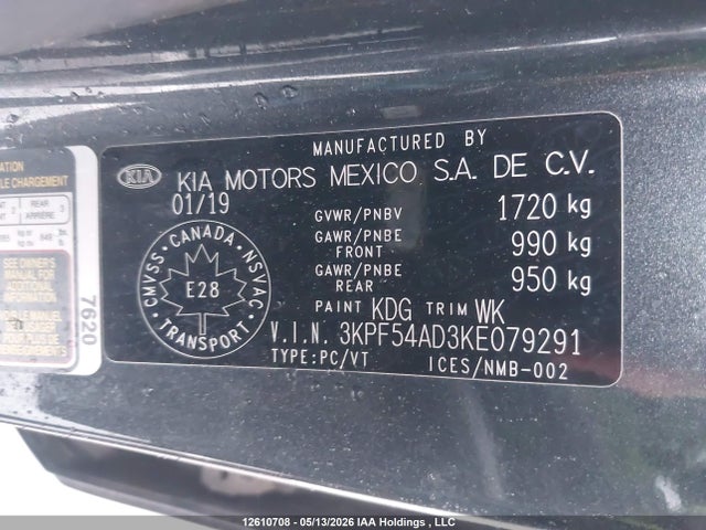 Продаж на аукціоні авто 2019 Kia Forte, vin: 3KPF54AD3KE079291, номер лоту: 12610708