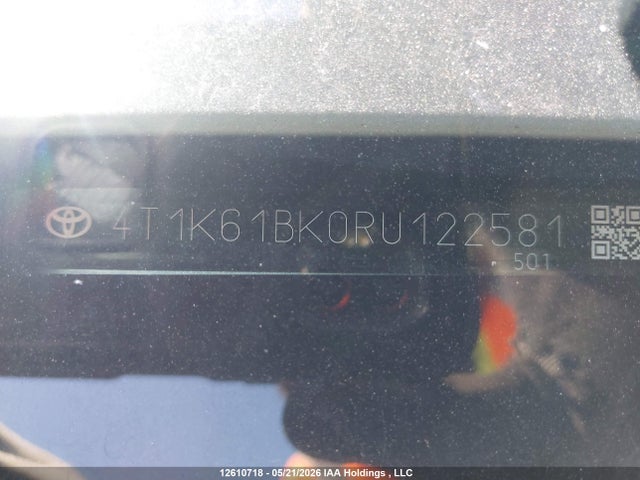 Продаж на аукціоні авто 2024 Toyota Camry Xse, vin: 4T1K61BK0RU122581, номер лоту: 12610718