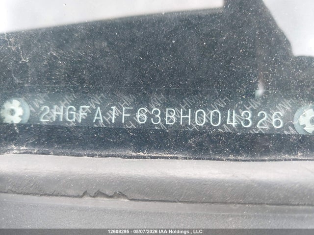 12608295 :رقم المزاد ، 2HGFA1F63BH004326 vin ، 2011 Honda Civic Se مزاد بيع