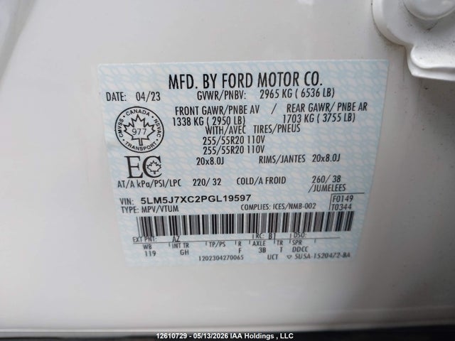 Lincoln Aviator 2023 5LM5J7XC2PGL19597 Image 9